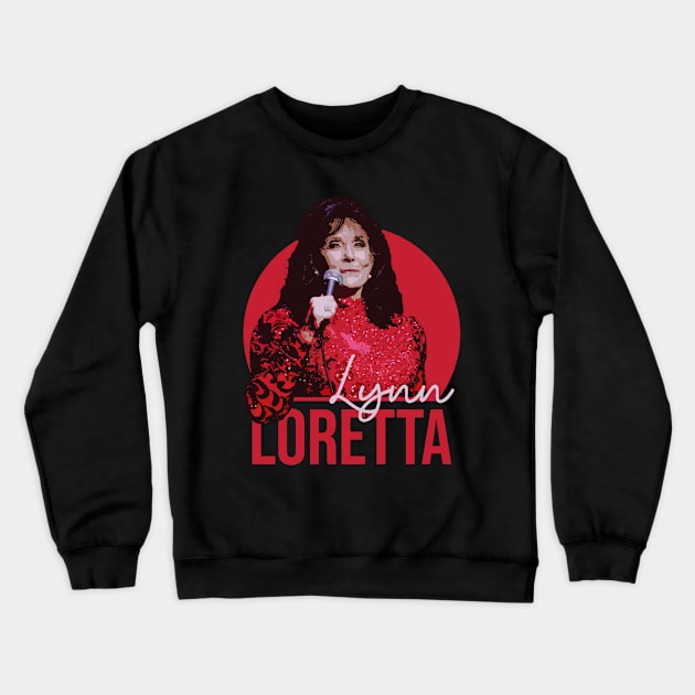 Loretta Lynn country music artist Crewneck Sweatshirt by NelsonPR